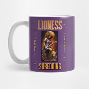 Lioness Shredding Mug